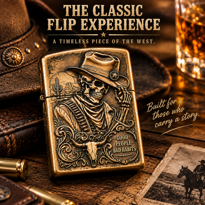 💀Skeleton Cowboy | Vintage Collector Lighter