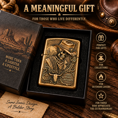 💀Skeleton Cowboy | Vintage Collector Lighter