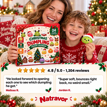 Natravor Christmas Dumpling Squishy Advent Calendar