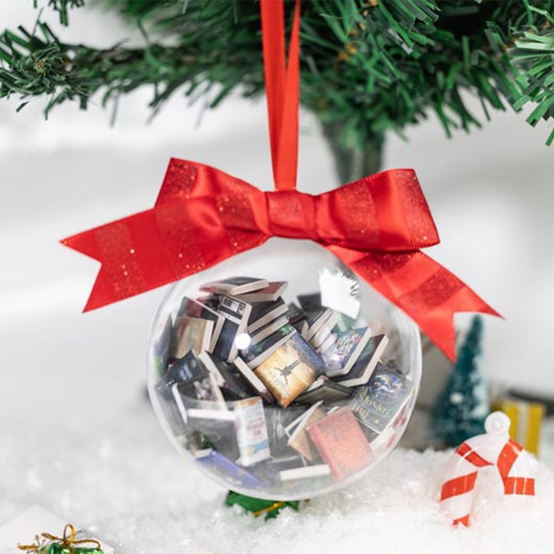 🔥LAST DAY 50% OFF - 🎄📚✨Handcrafted Miniature Book Ornament