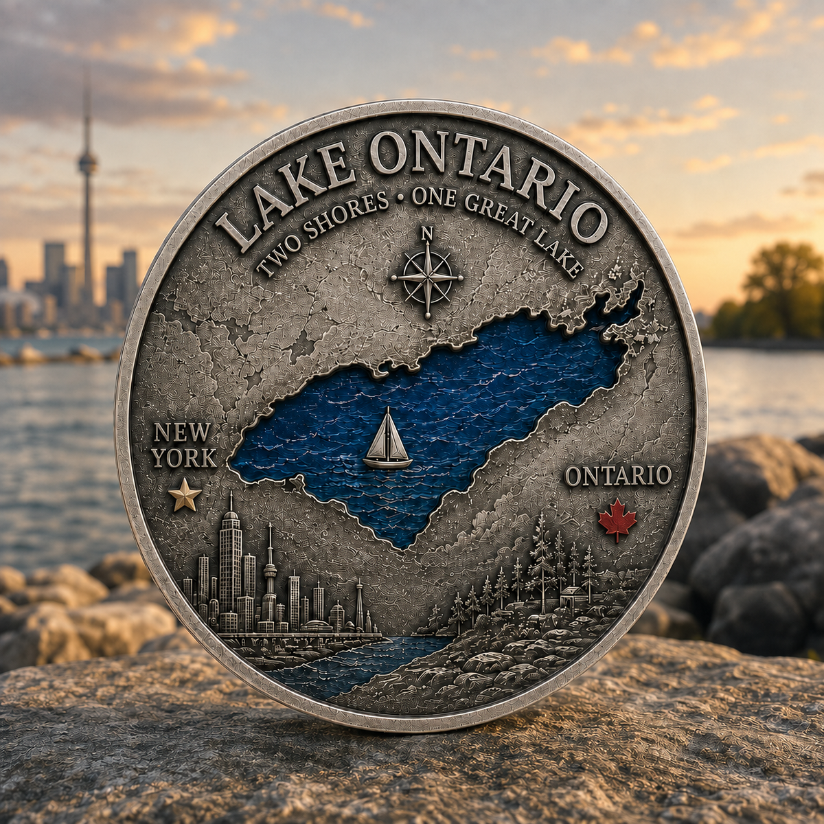 2026 Lake Ontario Commemorative Coin – Two Shores, One Great Lake