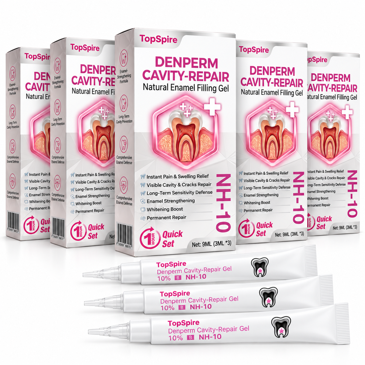🔥TopSpire® DenPerm Cavity-Repair Natural Enamel Filling Gel