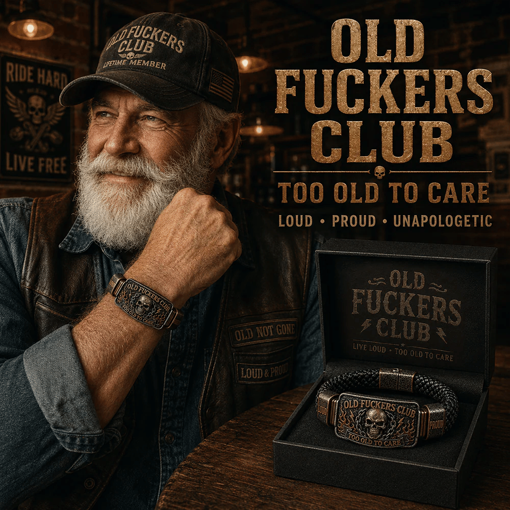 ☠️ Old Fuckers Club & Wild Freedom 🪓 | 2026 Limited Edition Vintage Bracelet