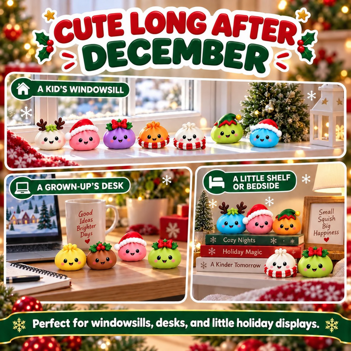 Natravor Christmas Dumpling Squishy Advent Calendar