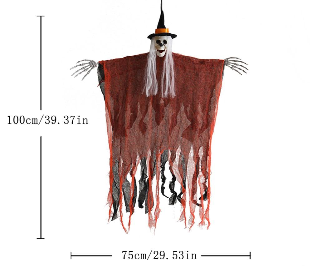 🎃💀Halloween Decoration Props Hooded Skeleton Hanging Ghosts