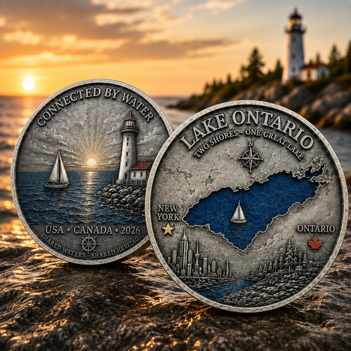 2026 Lake Ontario Commemorative Coin – Two Shores, One Great Lake