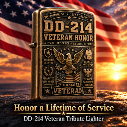 ⚡️ Last Day 49% OFF — DD-214 Veteran Tribute Lighter