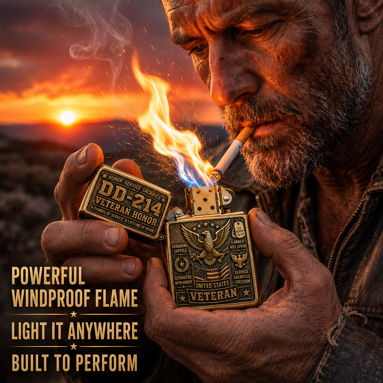 ⚡️ Last Day 49% OFF — DD-214 Veteran Tribute Lighter