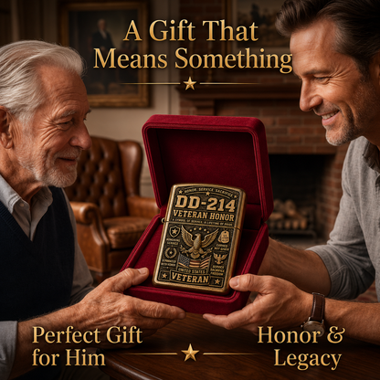 ⚡️ Last Day 49% OFF — DD-214 Veteran Tribute Lighter