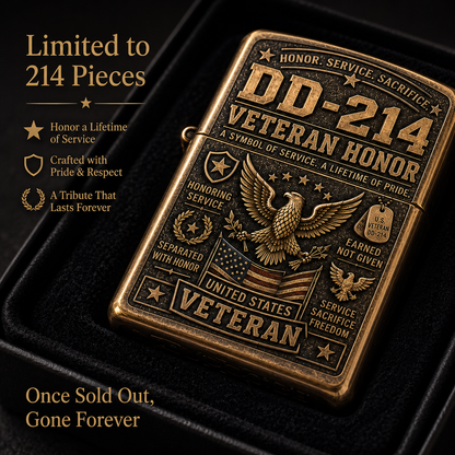 ⚡️ Last Day 49% OFF — DD-214 Veteran Tribute Lighter