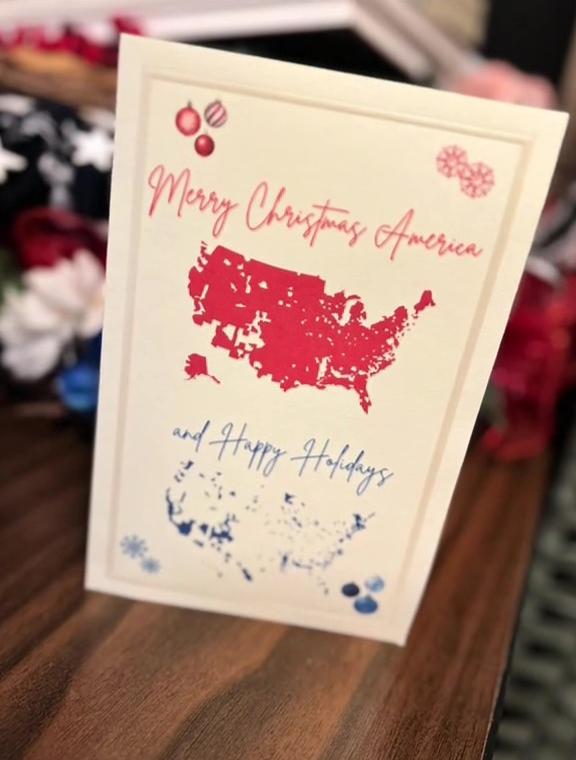 🔥Last Day 50% OFF -🎄2024 Merry Christmas America Card