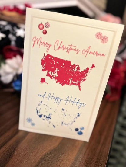 🔥Last Day 50% OFF -🎄2024 Merry Christmas America Card