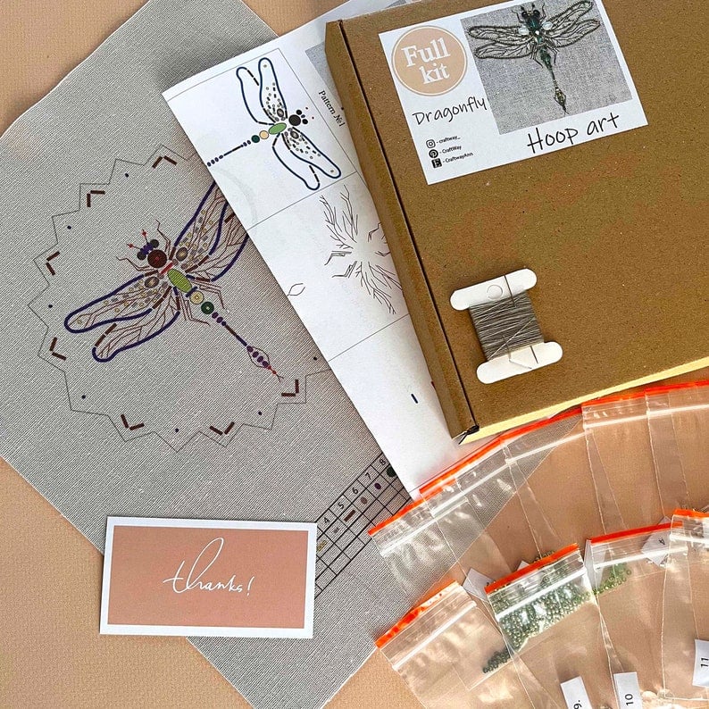 Insect Bead Embroidery Kit