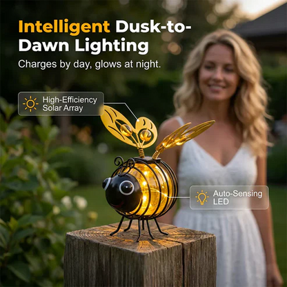 🌙🍃🪴 LIMITED-TIME 50% OFF! Hanging Solar Bee Light – Spread Joy Day and Night 🌞🌜