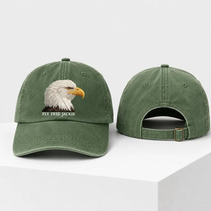 🦅 Fly-Free-Jackie Embroidered Memorial Cap
