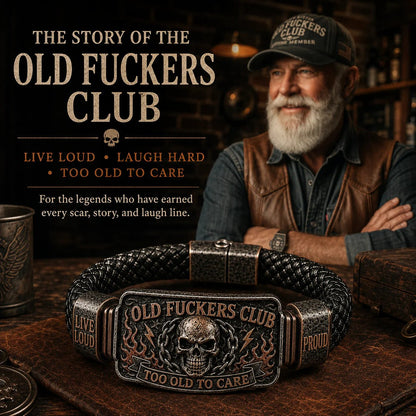 ☠️ Old Fuckers Club & Wild Freedom 🪓 | 2026 Limited Edition Vintage Bracelet