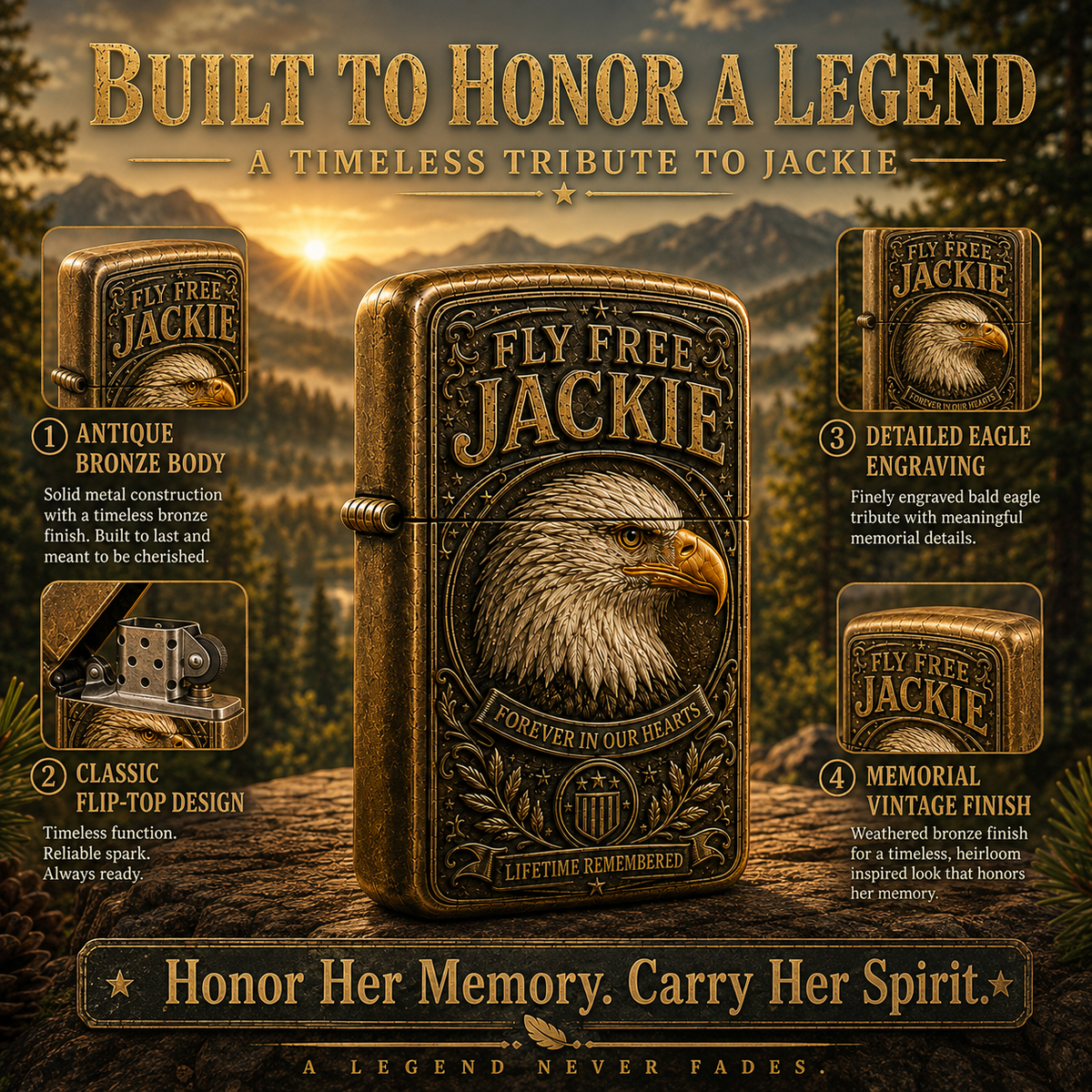 Fly Free, Jackie 🦅 — Carry Her Spirit With You