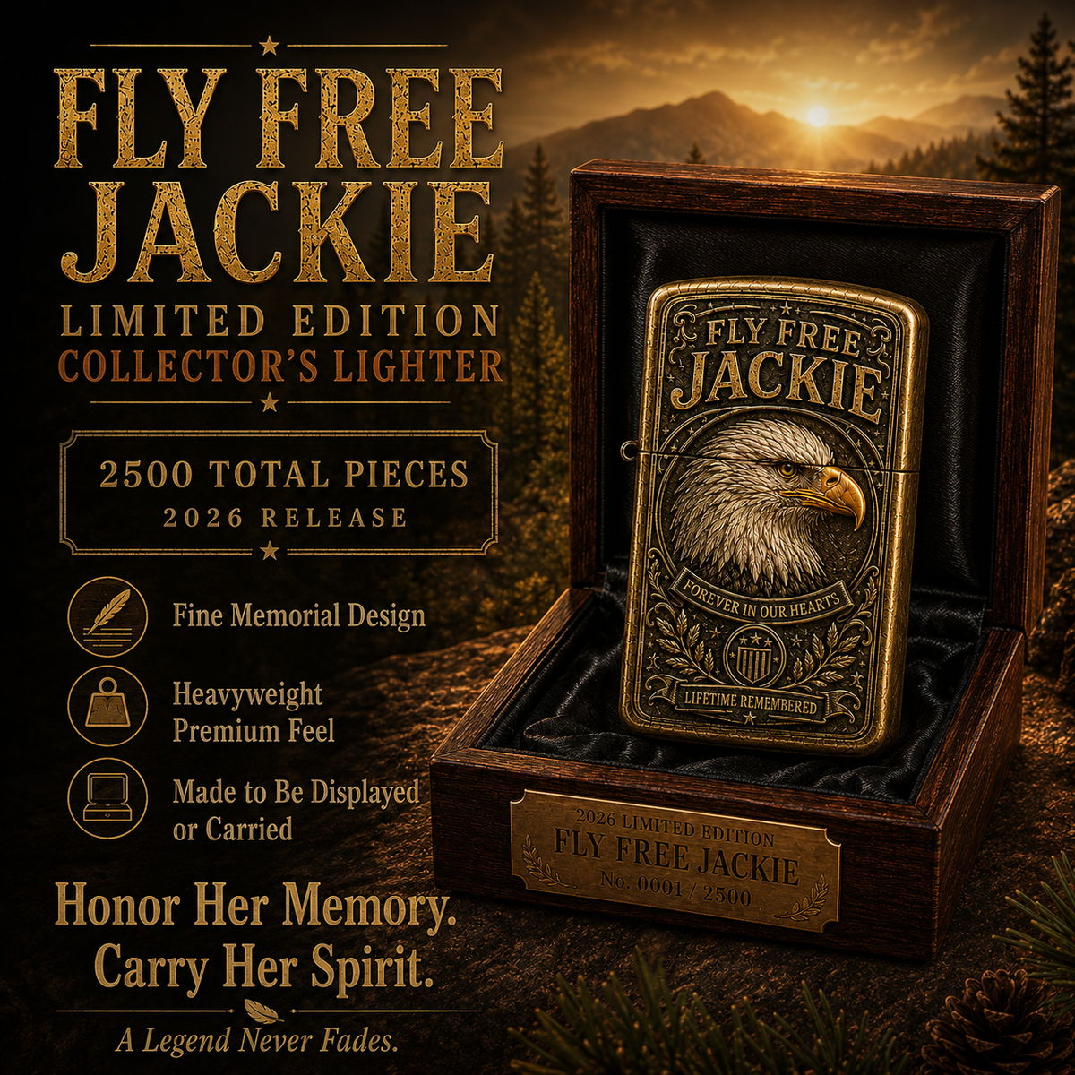 Fly Free, Jackie 🦅 — Carry Her Spirit With You