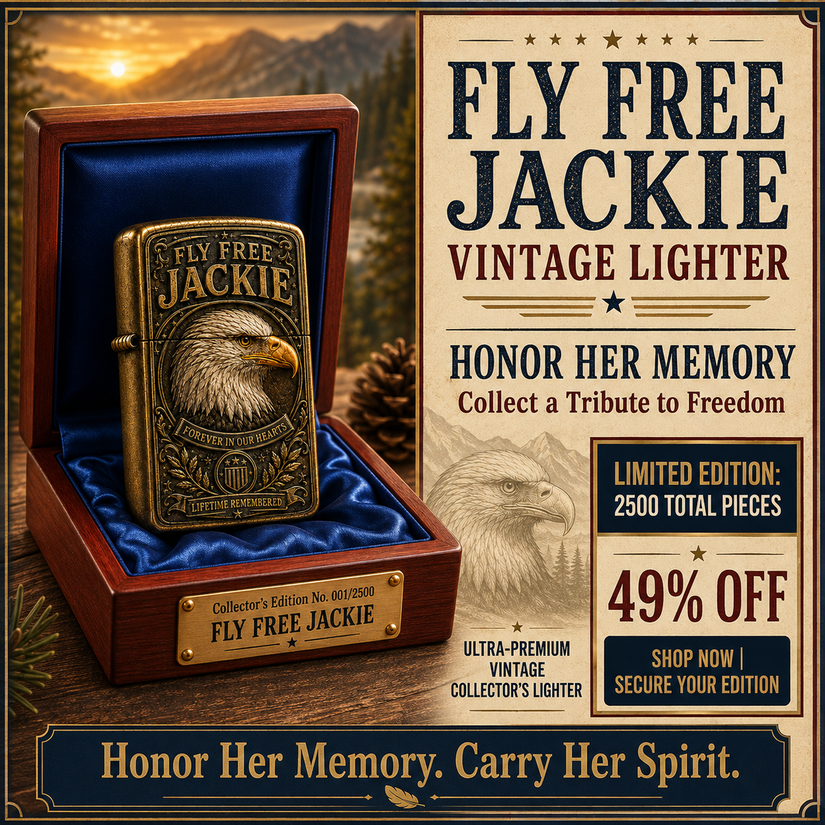 Fly Free, Jackie 🦅 — Carry Her Spirit With You