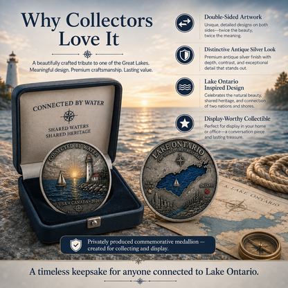 2026 Lake Ontario Commemorative Coin – Two Shores, One Great Lake