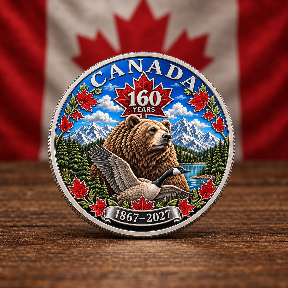 🍁Canada 160th Anniversary Commemorative Heritage Coin
