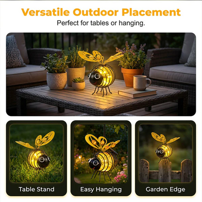 🌙🍃🪴 LIMITED-TIME 50% OFF! Hanging Solar Bee Light – Spread Joy Day and Night 🌞🌜