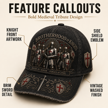 ⚔️ Brotherhood Of Knights Honor Cap