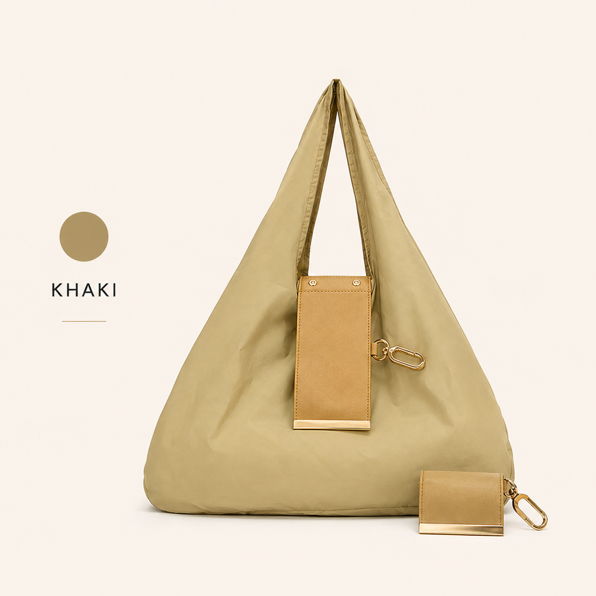 Charm Transformable Bag  Stylish Vegan Leather Tote & Keychain Charm👑