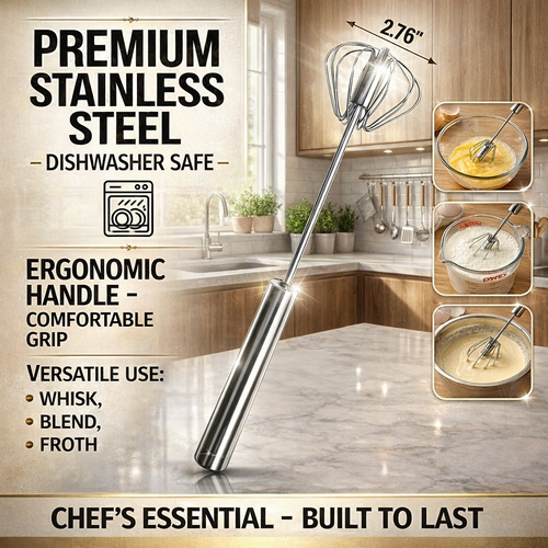 🔥Selling Fast — 50,000+ Sold | Stainless Steel Easy Whisk for Effortless Mixing in Seconds