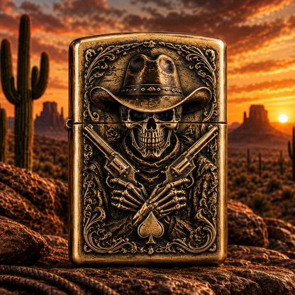 💀Skeleton Cowboy | Vintage Collector Lighter