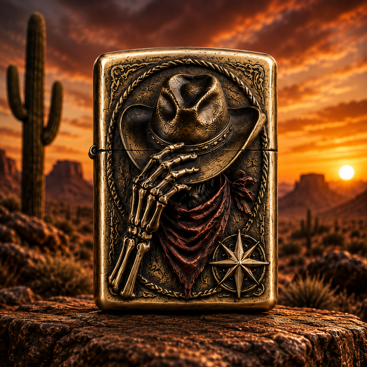 💀Skeleton Cowboy | Vintage Collector Lighter