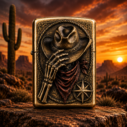💀Skeleton Cowboy | Vintage Collector Lighter