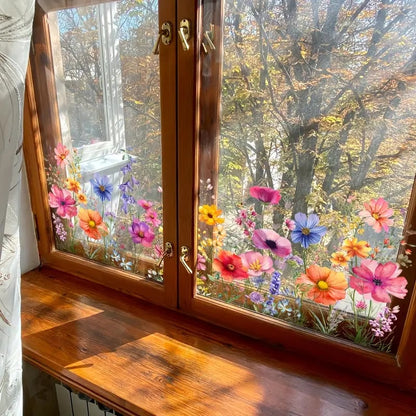 🔥Hot Sale 49% OFF - Colorful Floral Bouquet Window Sticker