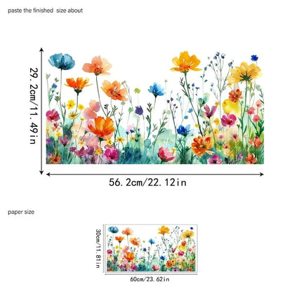 🔥Hot Sale 49% OFF - Colorful Floral Bouquet Window Sticker