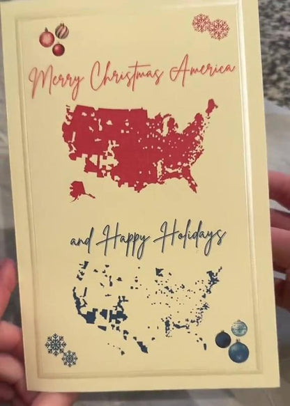 🔥Last Day 50% OFF -🎄2024 Merry Christmas America Card