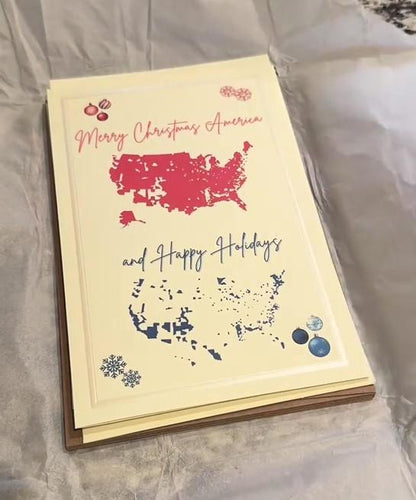🔥Last Day 50% OFF -🎄2024 Merry Christmas America Card
