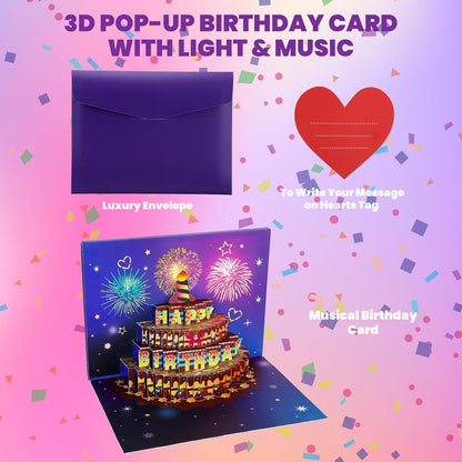 🔥Last Day 49% OFF - 🎂Pop up Happy Birthday Card