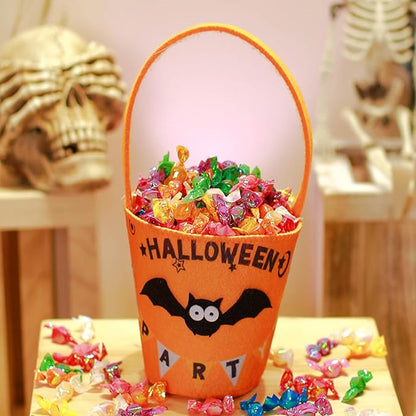 LAST DAY 49% OFF 🎃 For Trick Or Treating🎃 🍭Pumpkin-shaped Non-woven Tote Bag🍬