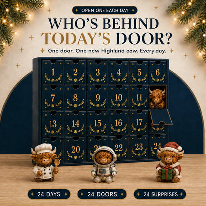 🔥LAST DAY 50% OFF-🐮 24 Days of Highland Cow Advent Calendar
