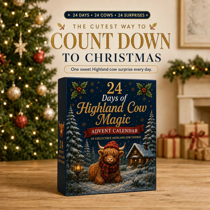 🔥LAST DAY 50% OFF-🐮 24 Days of Highland Cow Advent Calendar