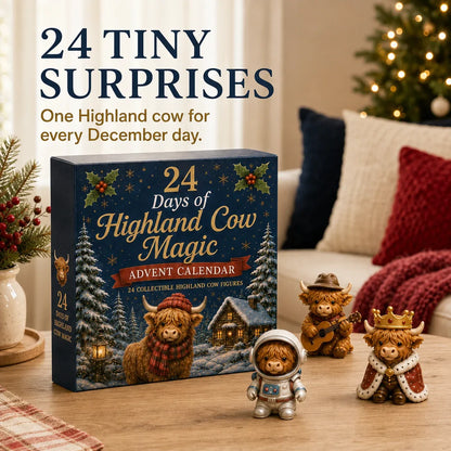 🔥LAST DAY 50% OFF-🐮 24 Days of Highland Cow Advent Calendar